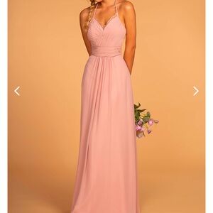Chiffon/Bridesmaid/Wedding/2X/Maxi/Spag Strap/Zipper Closure/MSRP $130/NWT
